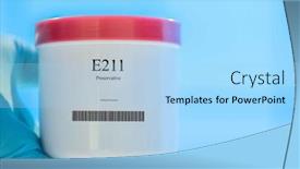  Presentation with preservative - Theme with packaging-with-nutritional-supplements-e211 background and a light blue colored foreground