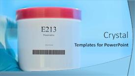  Presentation with preservative - Presentation design having packaging-with-nutritional-supplements-e213 background and a light blue colored foreground