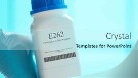  Presentation with preservative - PPT theme having packaging-with-nutritional-supplements-e262 background and a cool aqua colored foreground