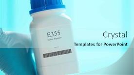  Presentation with supplements - PPT theme having packaging-with-nutritional-supplements-e355 background and a cool aqua colored foreground