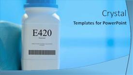  Presentation with supplements - Presentation enhanced with packaging-with-nutritional-supplements-e420 background and a light blue colored foreground