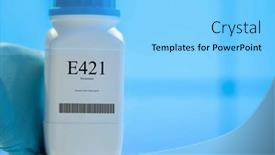  Presentation with sweetener - PPT theme having packaging-with-nutritional-supplements-e421 background and a light blue colored foreground