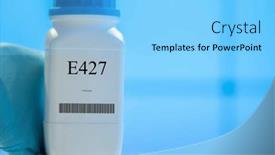  Presentation with supplements - Theme with packaging-with-nutritional-supplements-e427 background and a light blue colored foreground