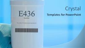  Presentation with supplements - Presentation theme with packaging-with-nutritional-supplements-e436 background and a light blue colored foreground