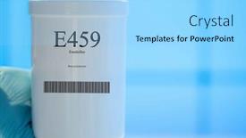  Presentation with supplements - Slide deck with packaging-with-nutritional-supplements-e459 background and a light blue colored foreground