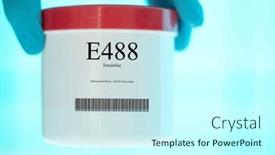  Presentation with supplements - PPT layouts enhanced with packaging-with-nutritional-supplements-e488 background and a cool aqua colored foreground