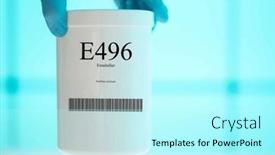  Presentation with supplements - Presentation theme having packaging-with-nutritional-supplements-e496 background and a cool aqua colored foreground