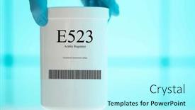  Presentation with supplements - PPT theme having packaging-with-nutritional-supplements-e523 background and a cool aqua colored foreground