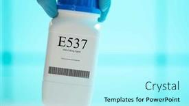  Presentation with supplements - Presentation consisting of packaging-with-nutritional-supplements-e537 background and a cool aqua colored foreground