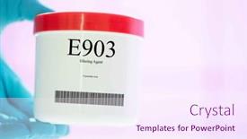  Presentation with supplements - Presentation theme consisting of packaging-with-nutritional-supplements-e903 background and a sky blue colored foreground