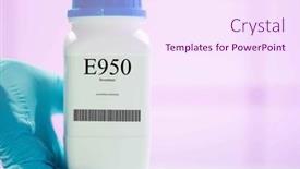  Presentation with sweetener - Presentation theme enhanced with packaging-with-nutritional-supplements-e950 background and a pink colored foreground