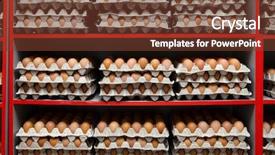  Presentation with packs - Colorful slides enhanced with packed food supplies - chicken eggs in the packs backdrop and a  colored foreground