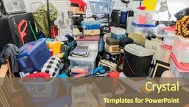  Presentation with boxes - Cool new presentation design with packed with stored boxes electronics backdrop and a violet colored foreground