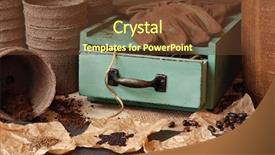  Presentation with life in the word of god - Beautiful slide deck featuring packet - rustic gardening still life backdrop and a tawny brown colored foreground