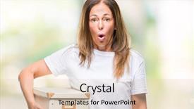  Presentation with moving - Presentation theme consisting of packing box over isolated background background and a  colored foreground