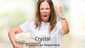  Presentation with moving for education - Audience pleasing presentation theme consisting of packing box over isolated background backdrop and a lemonade colored foreground