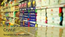  Presentation with pet food - Slides enhanced with packs of animal food background and a yellow colored foreground