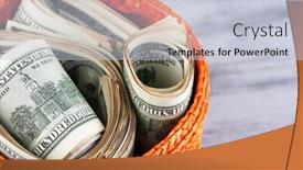  Presentation with packs - Slide deck with delay system - packs of dollars stored background and a lemonade colored foreground