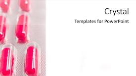  Presentation with packs - Theme consisting of packs of medical capsules on white background background and a white colored foreground