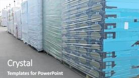  Presentation with packs - Cool new slide set with packs with goods for wholesale backdrop and a gray colored foreground