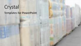  Presentation with wholesale - Beautiful slide set featuring packs with goods for wholesale backdrop and a light gray colored foreground