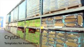  Presentation with wholesale - Beautiful slides featuring packs with goods for wholesale backdrop and a coral colored foreground