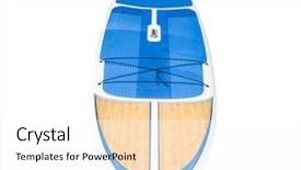  Presentation with airport boarding board - Amazing PPT theme having paddle board sup surfboard isolated backdrop and a white colored foreground