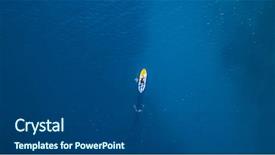  Presentation with aerial - Amazing slide set having paddleboarding is the modern way backdrop and a dark gray colored foreground