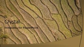  Presentation with top and down features of internet - Amazing presentation design having paddy fields in winter nepal backdrop and a coral colored foreground