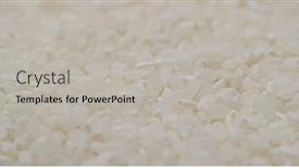  Presentation with rice paddy - Slide deck enhanced with paddy rice in pile background and a light gray colored foreground