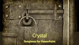  Presentation with old - Presentation design enhanced with padlock chain - big old lock keeps this background and a tawny brown colored foreground