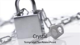  Presentation with padlock - Beautiful slides featuring padlock chain - lock backdrop and a light gray colored foreground