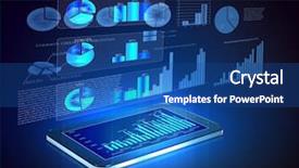  Presentation with shining - Cool new slides with pads with color diagrams backdrop and a ocean colored foreground