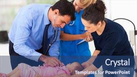  Presentation with male nurse - Amazing slide set having portrait of sensual beauty sitting on the stone in water backdrop and a gray colored foreground