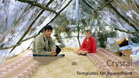  Presentation with strikes - Audience pleasing theme consisting of pagarusha-kosovo-yugoslavia-10-october backdrop and a coral colored foreground