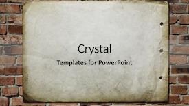  Presentation with old page - Colorful slide deck enhanced with page background - old paper on brickwall backdrop and a light gray colored foreground