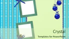  Presentation with congratulation - Beautiful presentation featuring page border - album with frame for congratulation backdrop and a soft green colored foreground