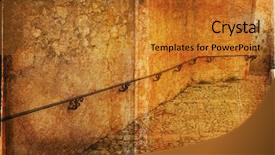  Presentation with france - Presentation theme with page border - grunge path in france background and a gold colored foreground