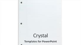  Presentation with report - Presentation theme having corner lines - blank note report note pad background and a sky blue colored foreground