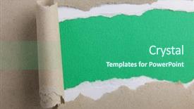  Presentation with corner - Presentation with curled corner - colour paper background and a ocean colored foreground