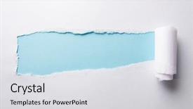  Presentation with torn paper - Cool new theme with scroll templates - torn paper with blank space backdrop and a light gray colored foreground
