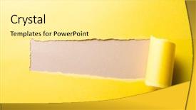  Presentation with torn paper - Cool new PPT layouts with torn paper with blank space backdrop and a white colored foreground