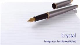  Presentation with spiral notebook - Presentation theme having page in a spiral bound background and a sky blue colored foreground