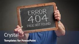  Presentation with page - PPT theme with page-not-found-404-error background and a ocean colored foreground