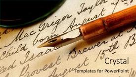  Presentation with 18th century - PPT layouts featuring page of 18th century background and a lemonade colored foreground