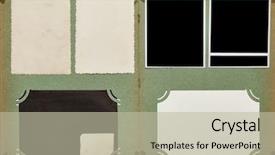  Presentation with album page - Audience pleasing slides consisting of page old album for vintage backdrop and a mint green colored foreground