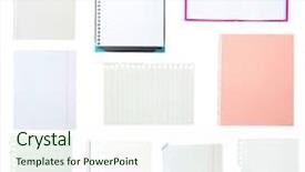  Presentation with notebook page - Presentation enhanced with page ripped off background and a sky blue colored foreground