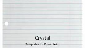  Presentation with notebook page - Theme enhanced with page ripped off from the notebook background and a white colored foreground