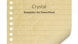  Presentation with notebook page - Cool new presentation theme with page ripped off from the notebook backdrop and a blonde colored foreground