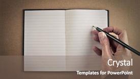  Presentation with page - Cool new PPT layouts with blank page backdrop and a violet colored foreground